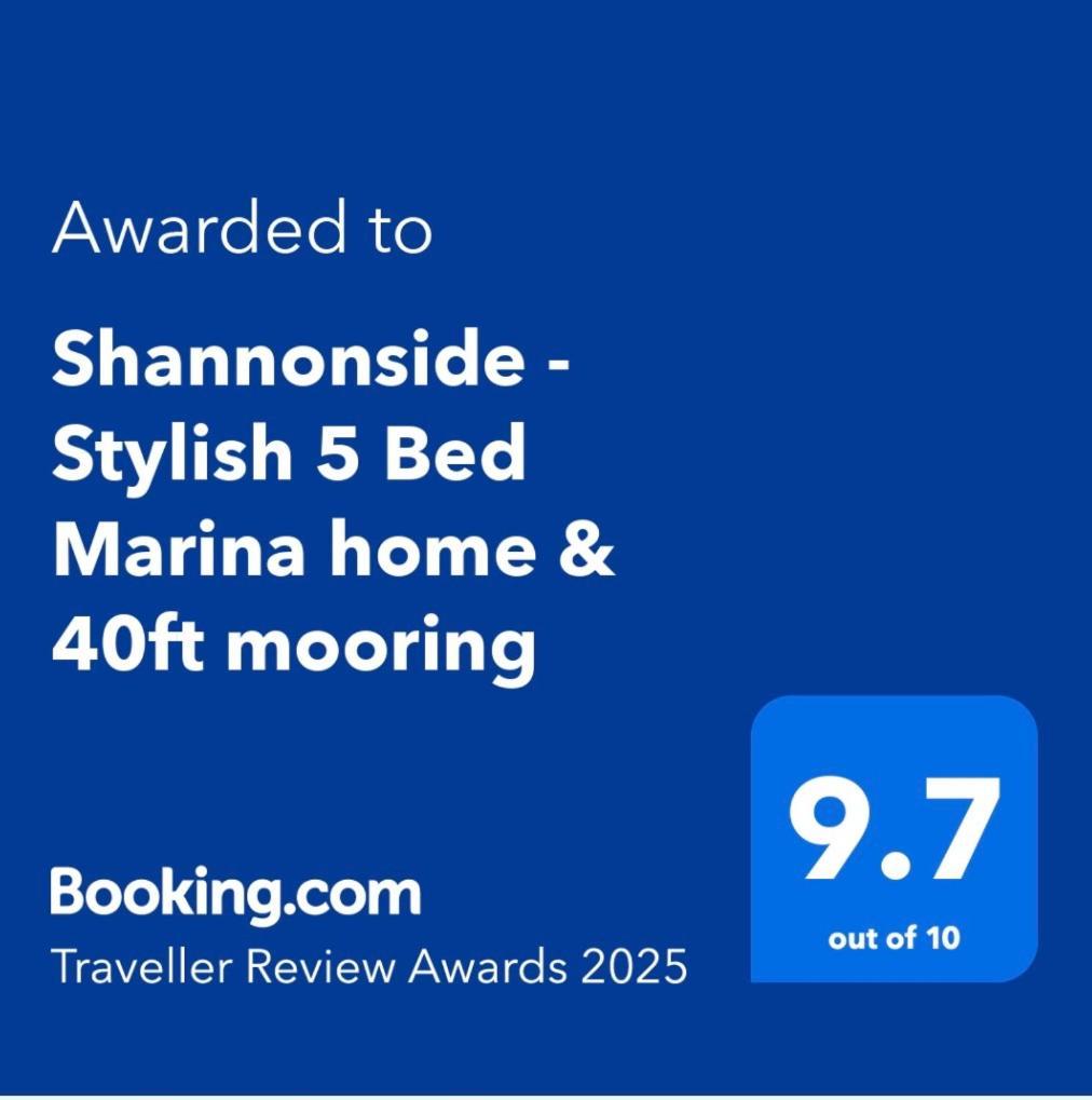 Shannonside - Stylish 5 Bed Marina Home & 40Ft Mooring Termonbarry Luaran gambar